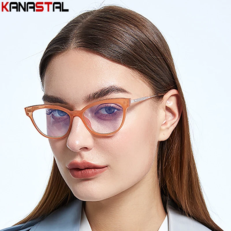 Очки для чтения женские оптические аксессуары близорукости TR90 кошачий глаз