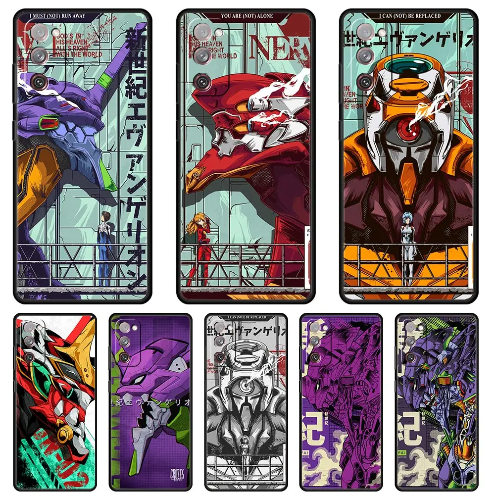 

Neon Genesis Evangelion Anime Eva Phone Case For Samsung Galaxy S21 S22 Ultra S20 FE S10 S9 S8 Plus Soft TPU Back Cover Fundas