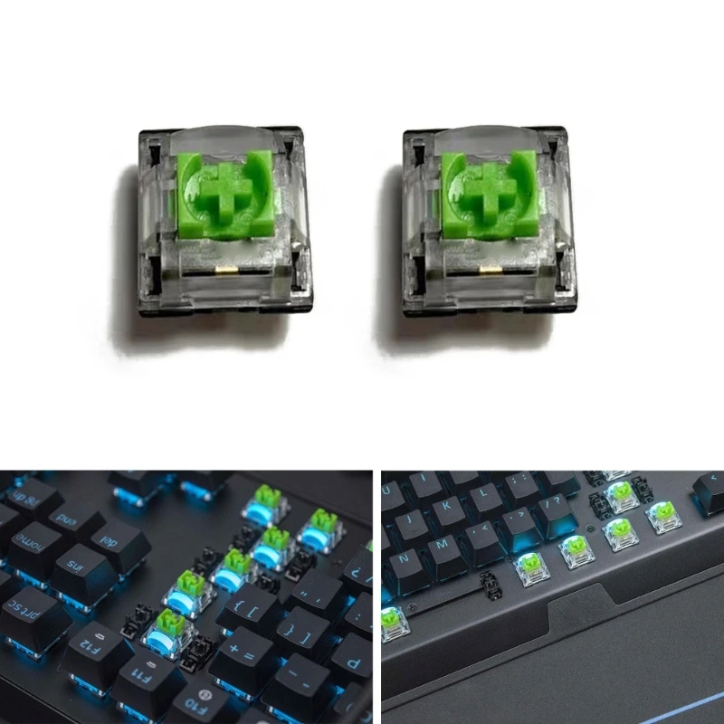 

2 шт. RGB зеленые переключатели для razer blackтя V3 Pro V3 игровая клавиатура без ключа E8BE