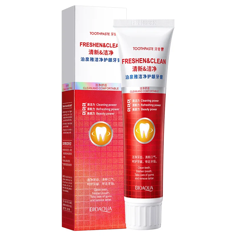 Зубная паста BIOAQUA для отбеливания зубов с клюквой мятой ухода за деснами удаления
