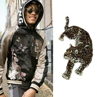 tclothes sticker leopard patches sew on clothing embroidery biker patch diy applique clothes t shirt women stickers scrapbooking