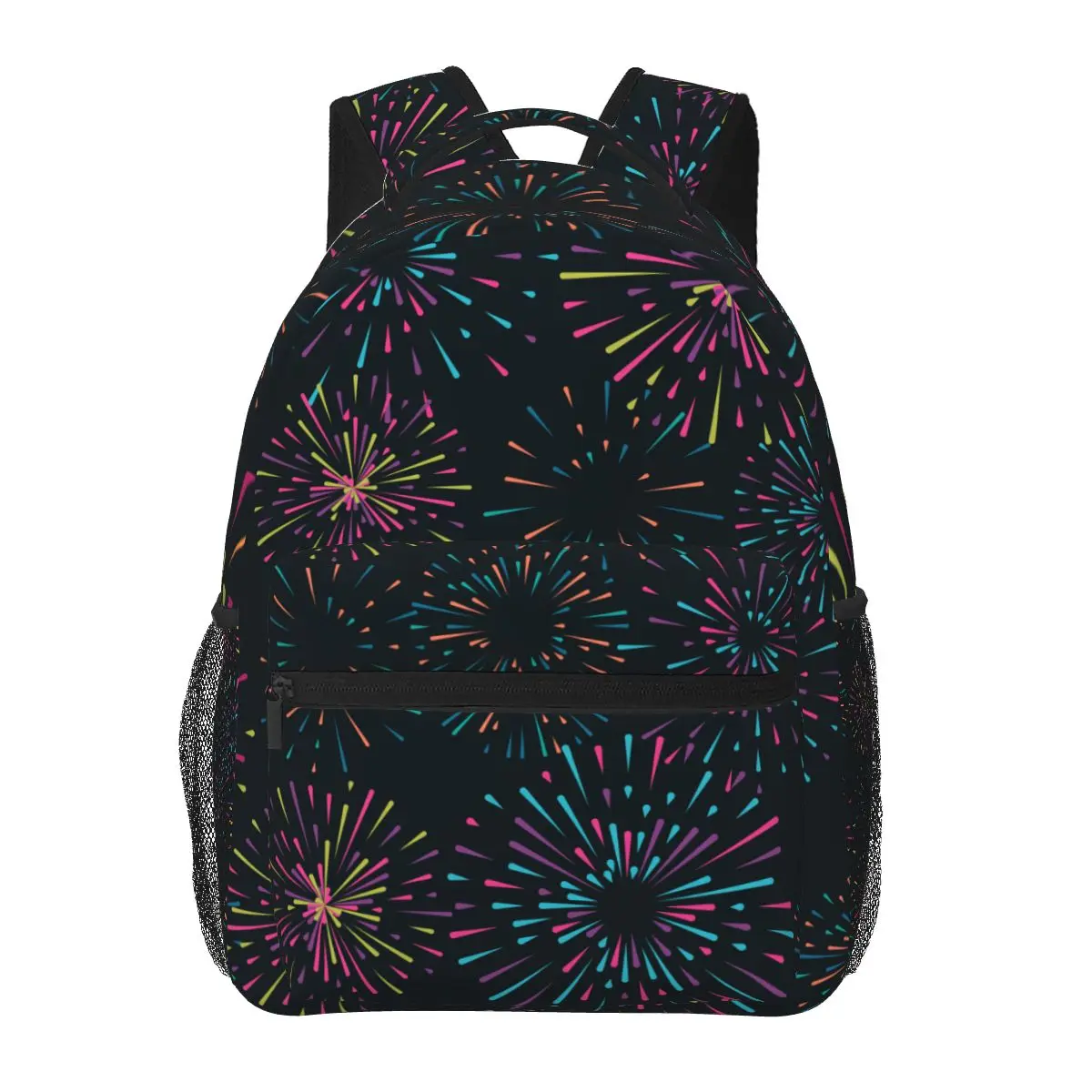 

Women Backpack Colorful Fireworks Fashion Bag for Women Men School Bag Bookbag Mochila