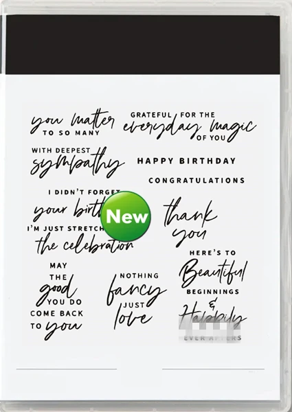 

Latest 2023 Mini Catalog Cutting Dies Clear Stamp Something Fancy Sentiments Scrapbooking Frame Card Craft