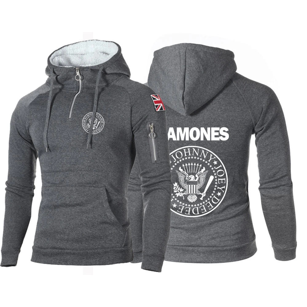 

Fghfg Ramone Seal Graphic 2023 New Men Solid Cotton Fitness Fleece Hoodies Harajuku Classic Slim Fit Long Sleeve Sweatshirts Top