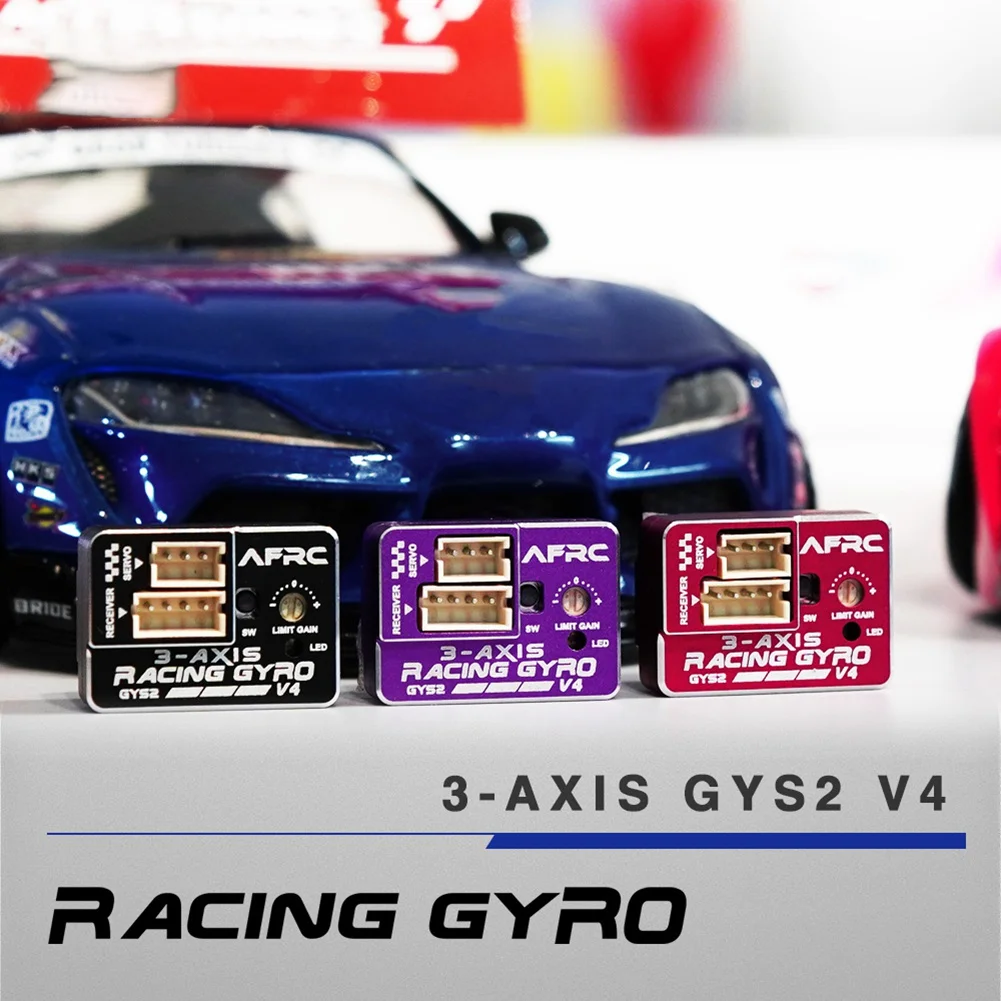 AFRC GYS-2 V4 3-AXIS Racing Gyro Drift Стабилизатор автомобиля EPA AVCS для MINI Z D Q 1/28 1/24 1/10 Модель DIY