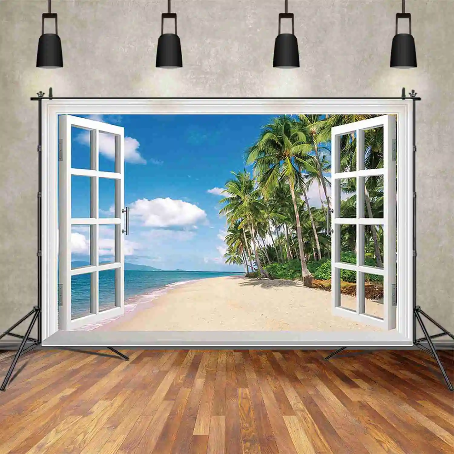 Фон для фотосъемки с морским пейзажем