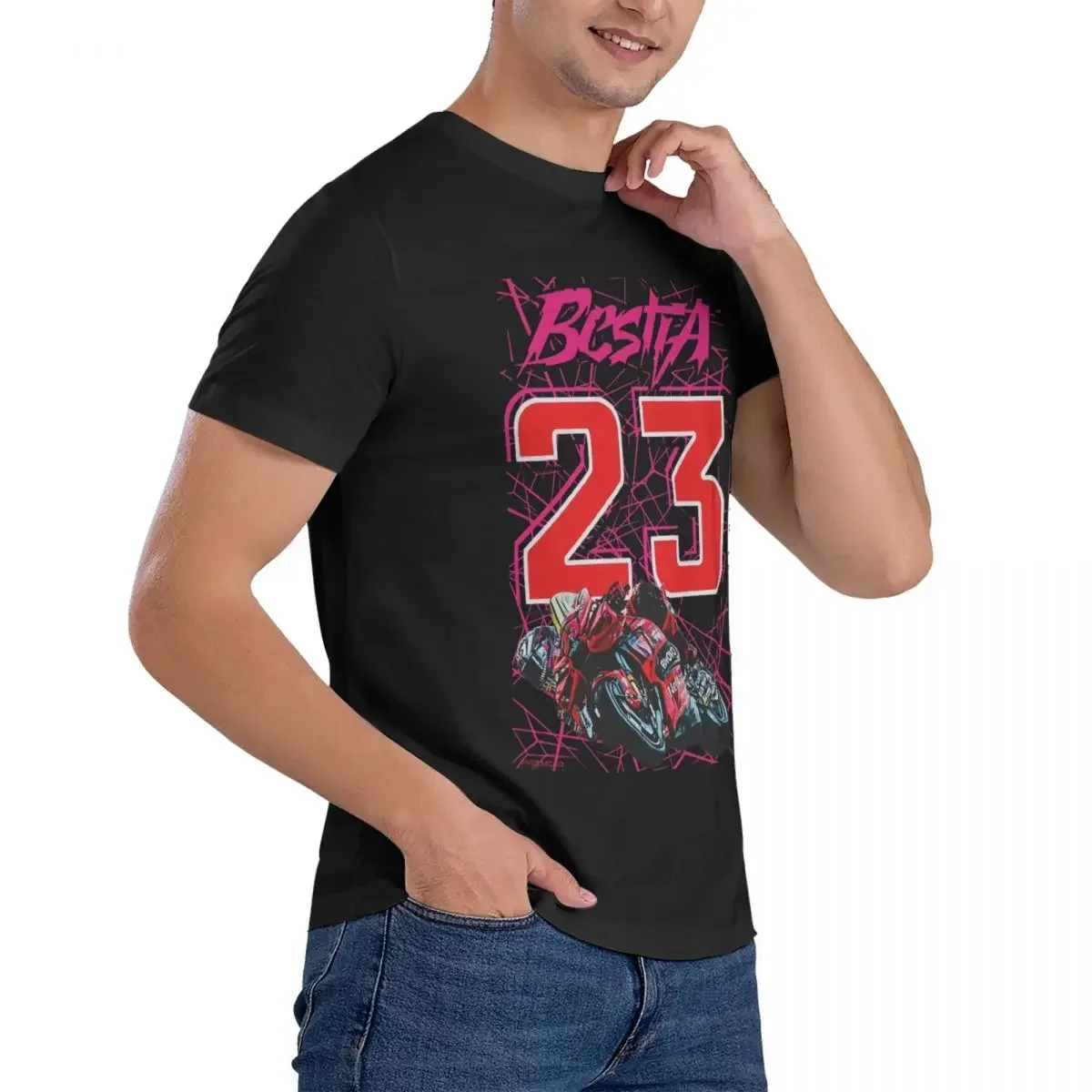 LE Enea Bastianini Bestia # 23 гоночные футболки новинка топы с короткими рукавами MOTO The GP