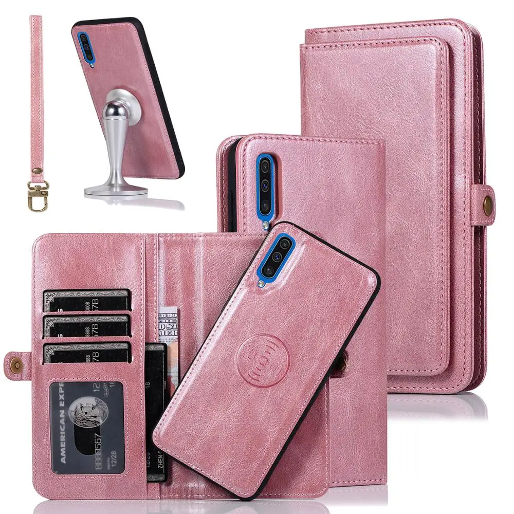 

For Samsung A50 Leather Case Detachable 2 in 1 Wallet Folio Phone Cover Case for Samsung Galaxy A72 A52 A51 A71 A50 A70 A40 S10