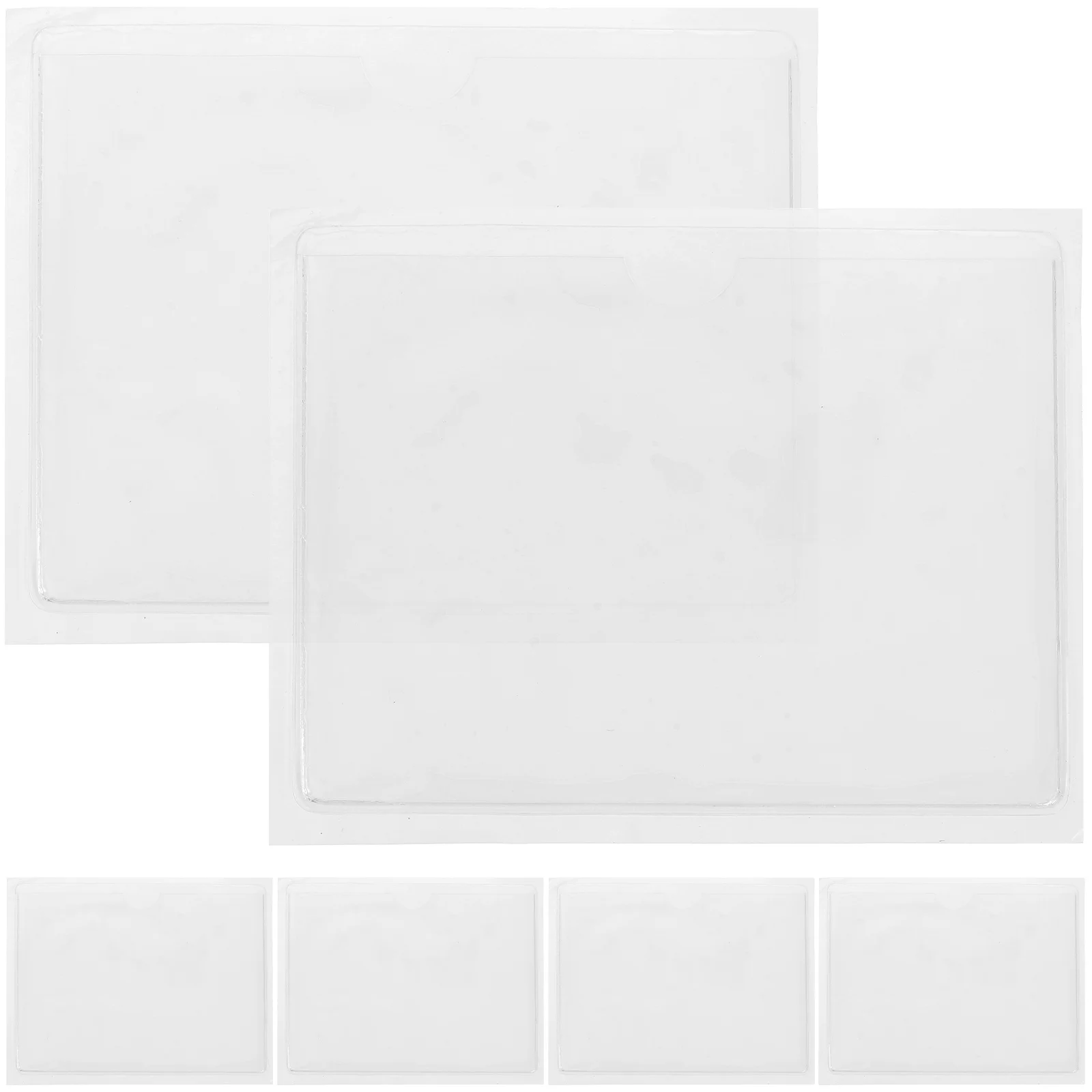 

6 Pcs The Cars Clear Card Holder Protector Permit Windscreen Document Sleeves Parking