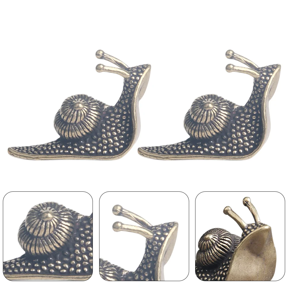 

Snail Tea Schnecke Brass Figurine Animal Decor Statue Deko Ornament Pet Figur Tray Decoration Snails Garten Desktop Table