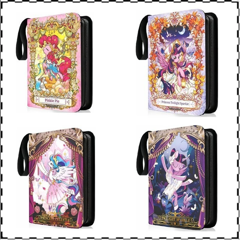 Фото Аниме My Little Pony, альбом для карт, папка для книг, 400-900 шт., слоты для карт, коллекции, молния, двойной карман, держатель для карточек на молнии №1