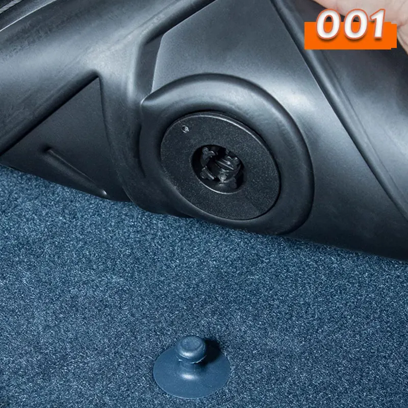 Для ZEEKR 001 2024 2025 3 шт. водонепроницаемые автомобильные коврики TPE автоподставка для