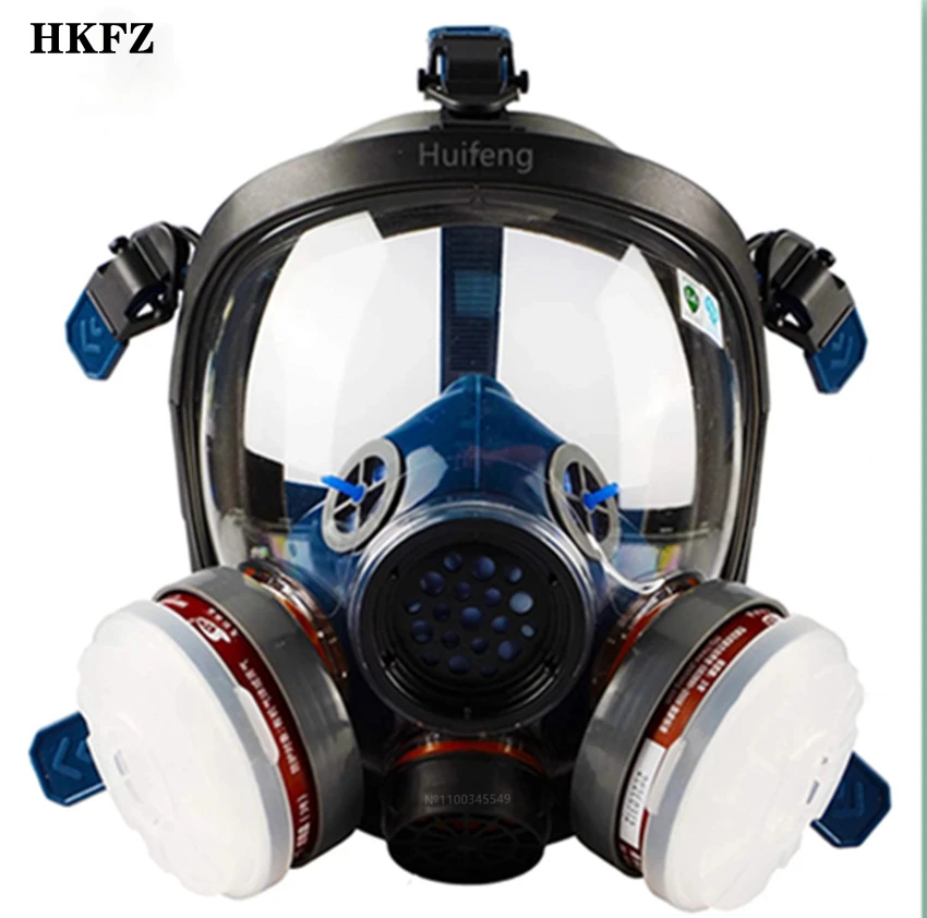 

Genuine S100X-3 Gas Mask High Quality Organic Vapor Respirator Full Face Mask and Dual Activated Carbon Air Filter Mask