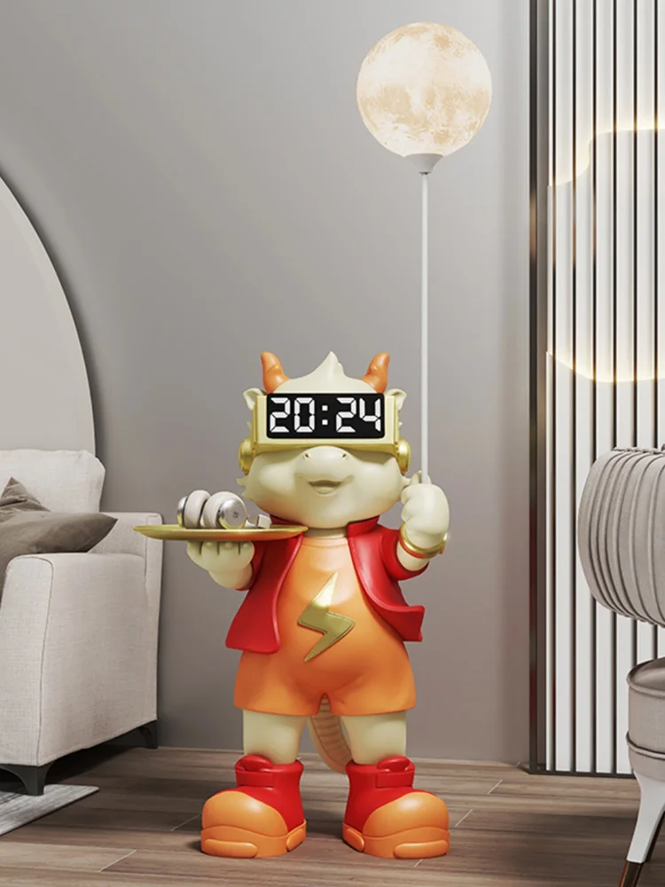 Декор для дома с мультяшным драконом скульптуры скандинавский большой пол декор