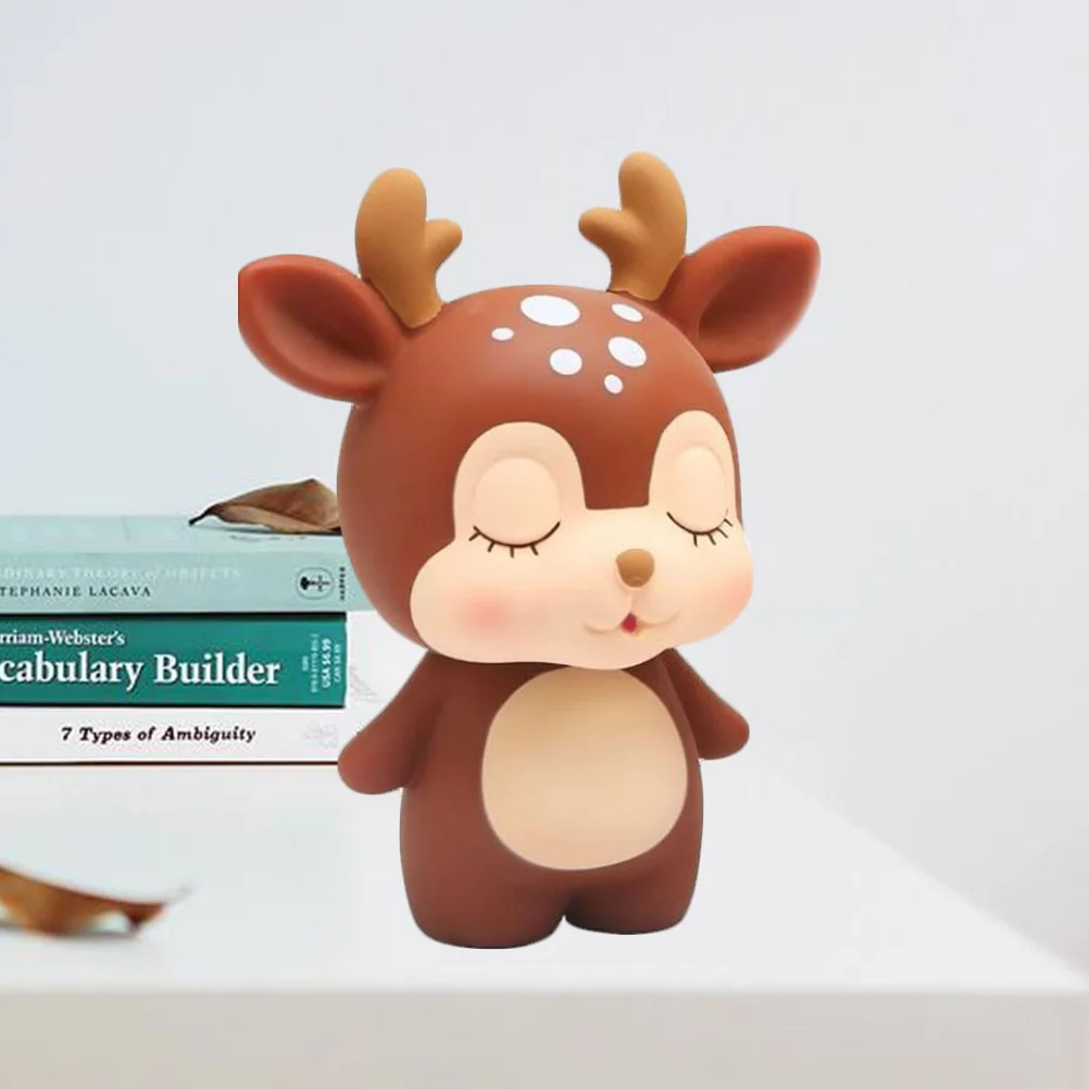 

Bank Piggy Coin Money Deer Box Cartoon Kids Saving Cute Toy Pot Banks Girls Gift Boys Reindeer Jar Figurine Animal Birthday Mini