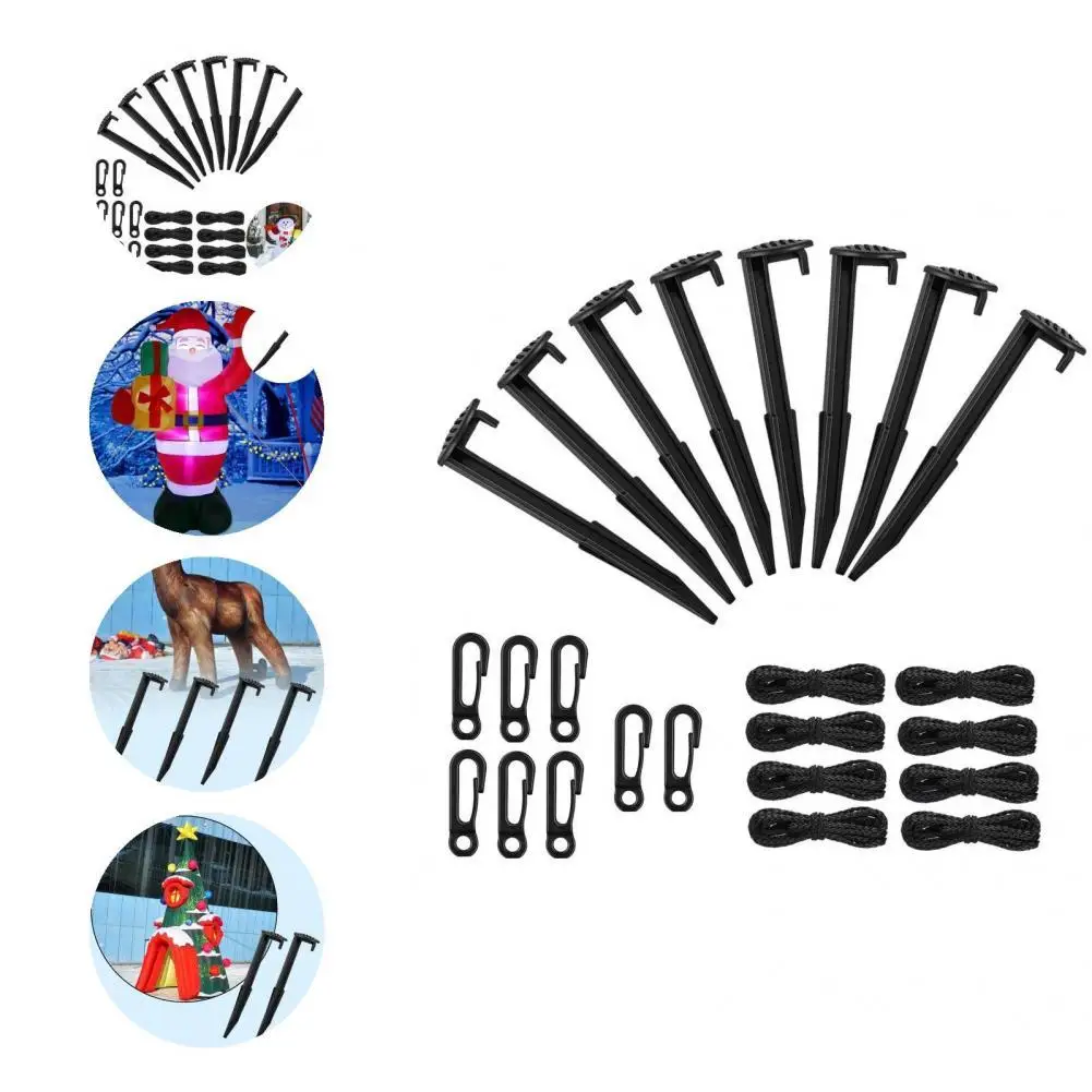 

8 Sets Inflatable Spike High Hardness Inflatable Stake Heavy Duty Camping Tent Stake