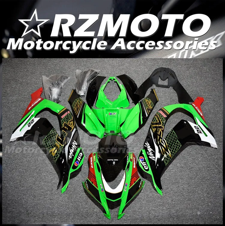 

4Gifts New ABS Motor Fairings Kit Fit For Kawasaki Ninja ZX-10R ZX10R 2016 2017 2018 2019 16 17 18 19 Bodywork Set Red Green
