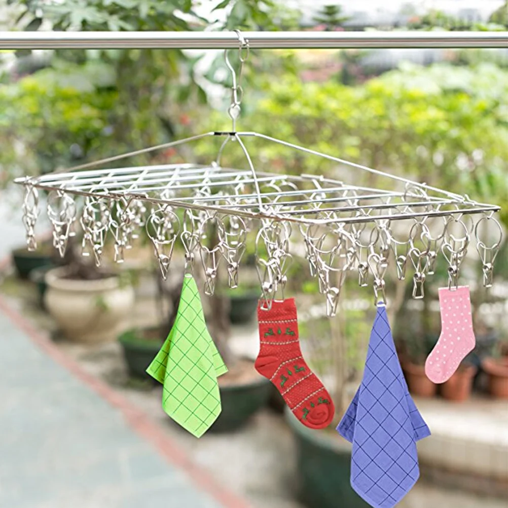

Stainless Steel Suit Hanger Coat Hanger Folding Drying Rack Stainless Steel Drying Clothes Drip Hanger Laundry Hanger
