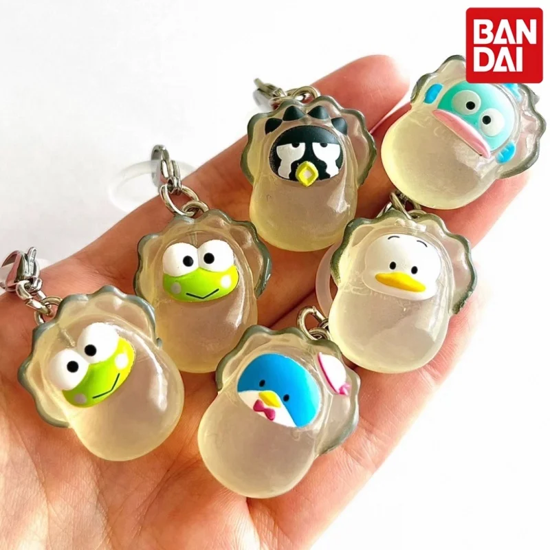 Фото Брелоки-сюрпризы Bandai Sanrio Hapidanbui Gashapon: милые Хангёдон, Тукседо Сэм, Кероппи, Почакко, Бад Бадц-Мару для сумок и рюкзаков №3