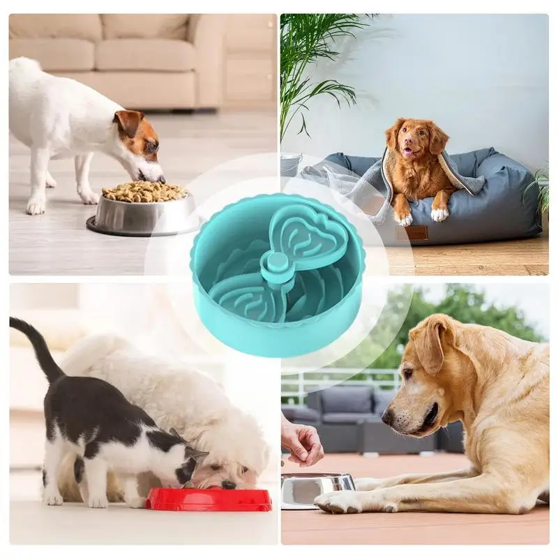 Миска для корма собак пазл медленного кормления защита от удушения маленьких и