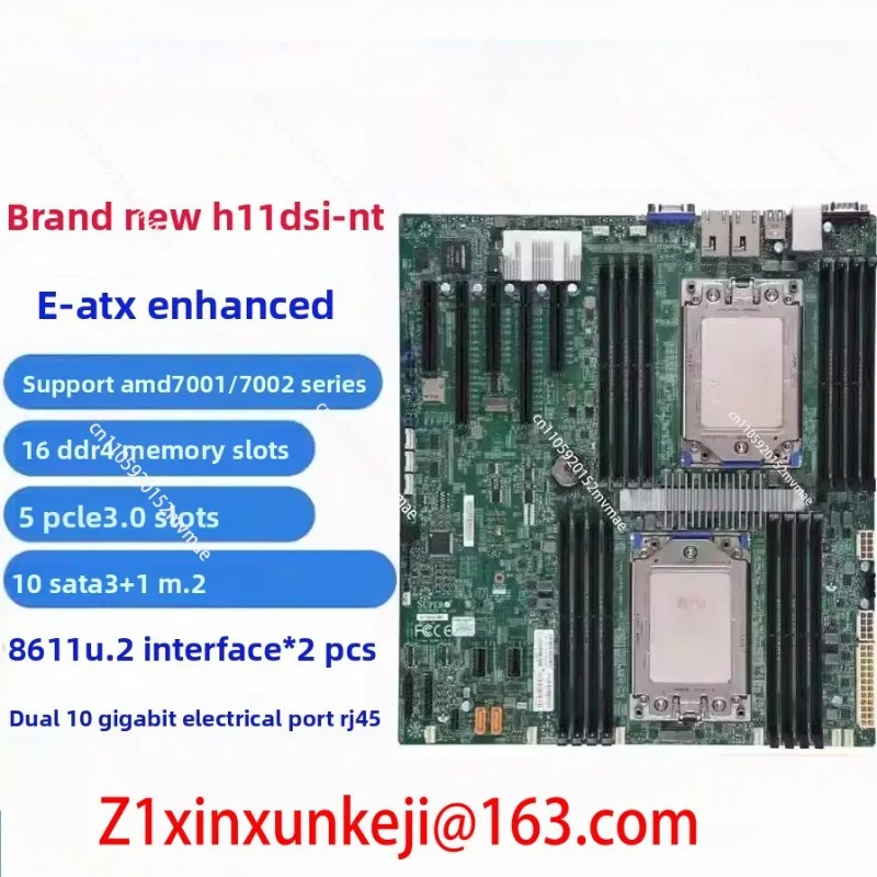 Фото Высококачественные H11DSi-NT, H12DSi-N6, H12SSL, H11SSL-i с двумя процессорами EPYC №1