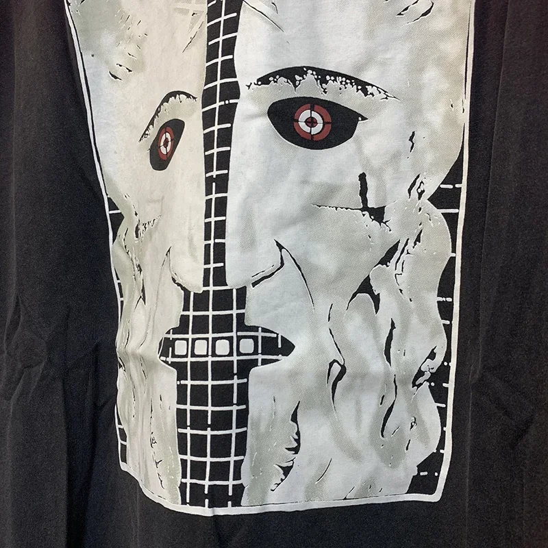 Футболка Мужская/Женская хлопковая свободного покроя винтажная стирающаяся