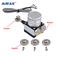 miran no drilling magnetic suction installation linear wire rope sensor wire rope potentiometer transducer mps xs 1000mm r