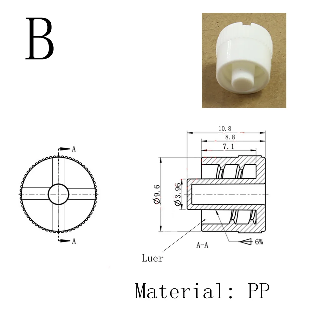 

Адаптер Люэра, пластик
