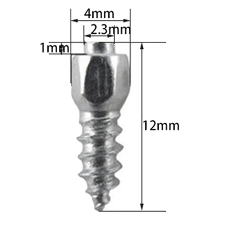800 шт. 4x12 мм наконечники для колес винты снега шипы шин противоскользящие
