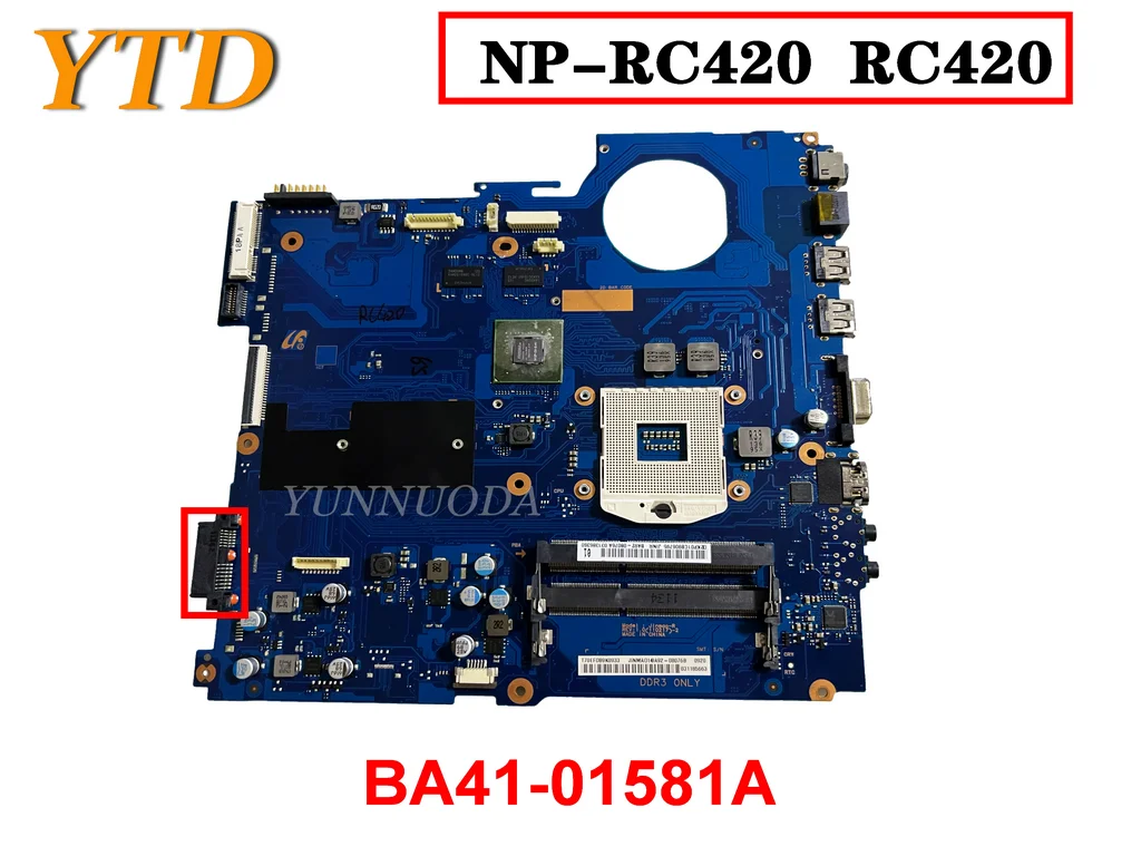 

Оригинальная материнская плата для SAMSUNG NP-RC420 RC420, материнская плата для ноутбука HM65 GT520M 1G GPU DDR3, протестирована, хорошая Бесплатная доставка