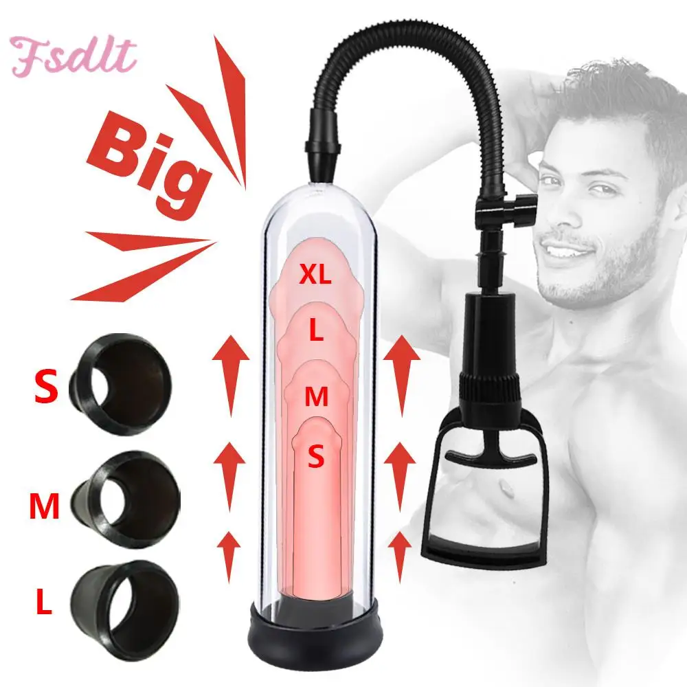 

Manual Penis Pump Sex Toys for Men Penis Enlargement Vacuum Pump For Penile Increase Male Masturbator Adult Penise Extender Tool