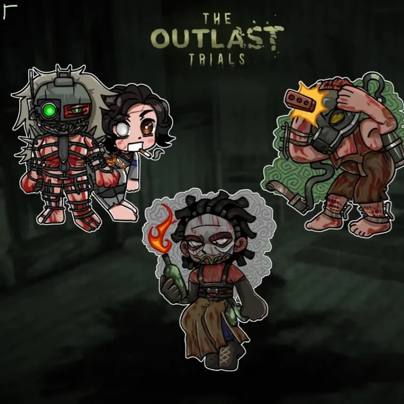 Фото Двусторонний акриловый брелок OUTLAST с индивидуальным дизайном в стиле хоррор – уникальная идея для подарка №2
