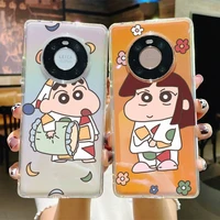 bandai crayon shin chan phone case for samsung a51 a52 a71 a12 for redmi 7 9 9a for huawei honor8x 10i clear case