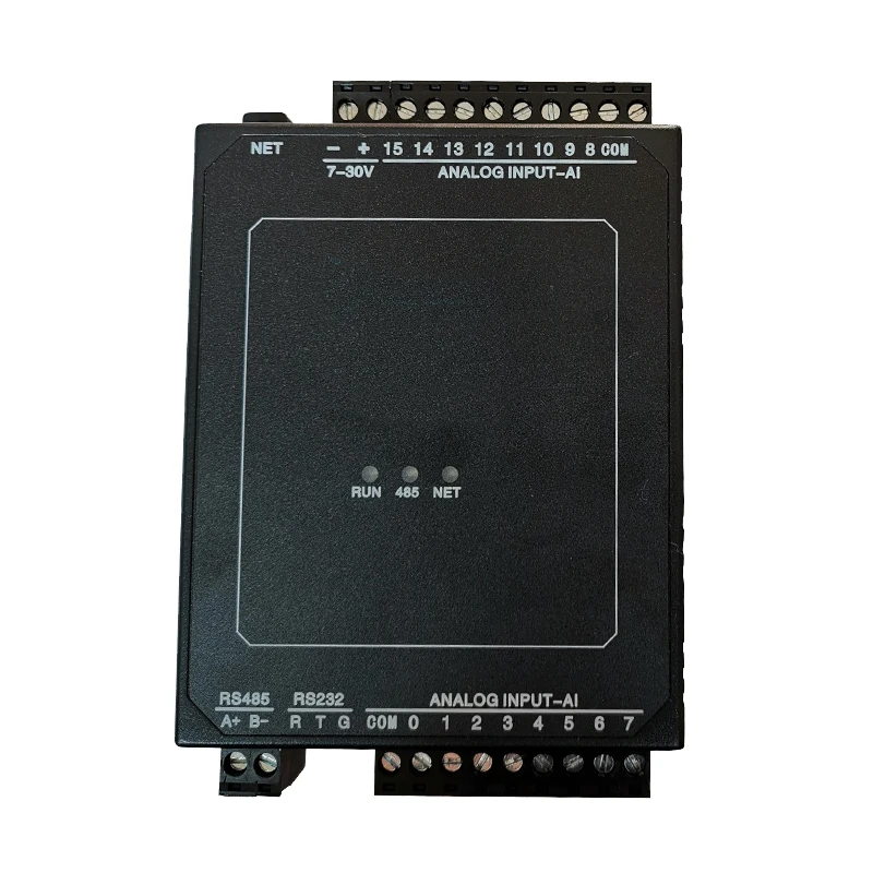 

16 AI аналоговый вход 0-5 в 0-10 в 4 ~ 20 мА 232 485 Ethernet LAN Modbus RTU TCP IP DIN-рейка дистанционный контроллер ввода-вывода параметров