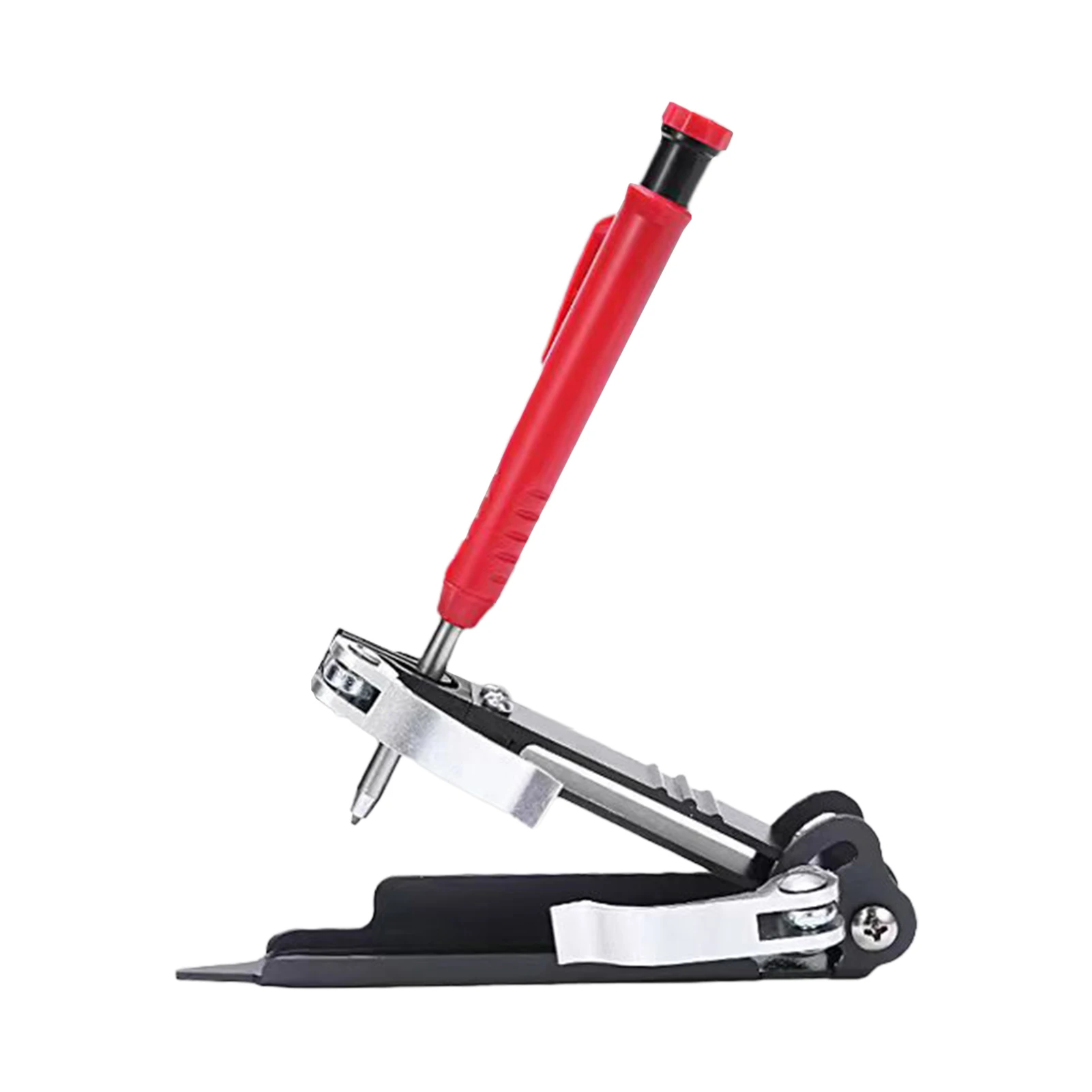 

With Deep Hole Pencil Multifunctional Woodworking Aluminum Alloy Scribe Tool DIY Portable Compact Precise Easy To Carry