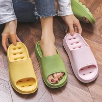 1 pair women sandals popular summer soft sole open toe slip on slippers for outdoor beach slippers shower slippers