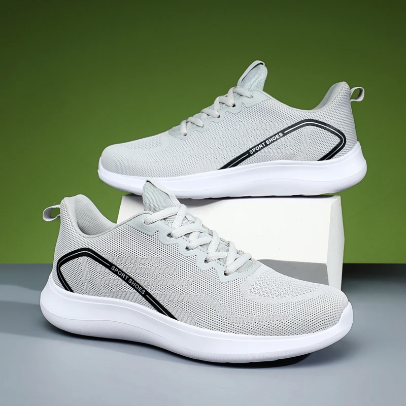 

Кроссовки мужские дышащие, большие размеры, Нескользящие, с сеткой, износостойкие