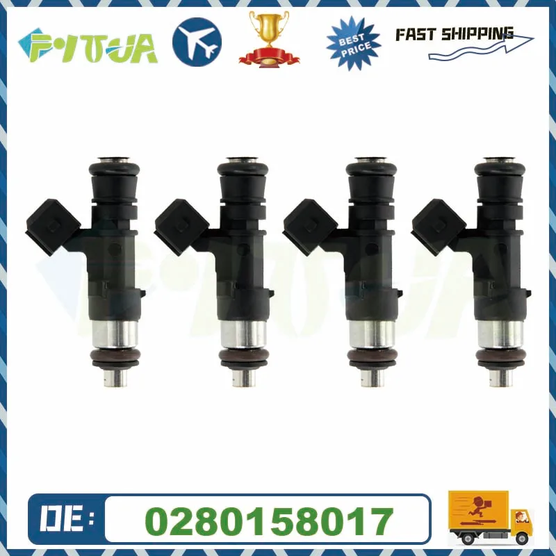 

4шт топливная форсунка 0280158017 Для CHEVROLET NIVA LADA KALINA NIVA II PRIORA 1.6 1.7 2002-2020 113201002