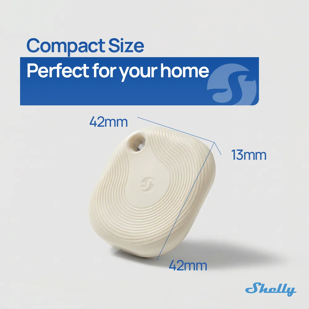 Фото Умная кнопка Shelly BLU Button Tough 1 ZB с Bluetooth и Zigbee для включения/выключения устройств, диммирования и активации сценариев №2