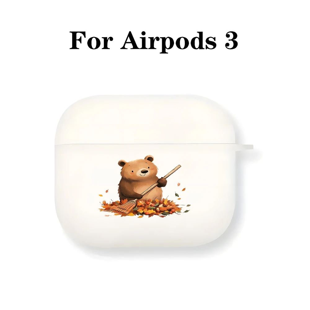 Светящийся силиконовый чехол для наушников AirPods 4321 в виде мультяшного медведя, мягкий чехол для AirPods Pro2Pro3Pro (art.: 3920dba853efe) - 3920dba853efe