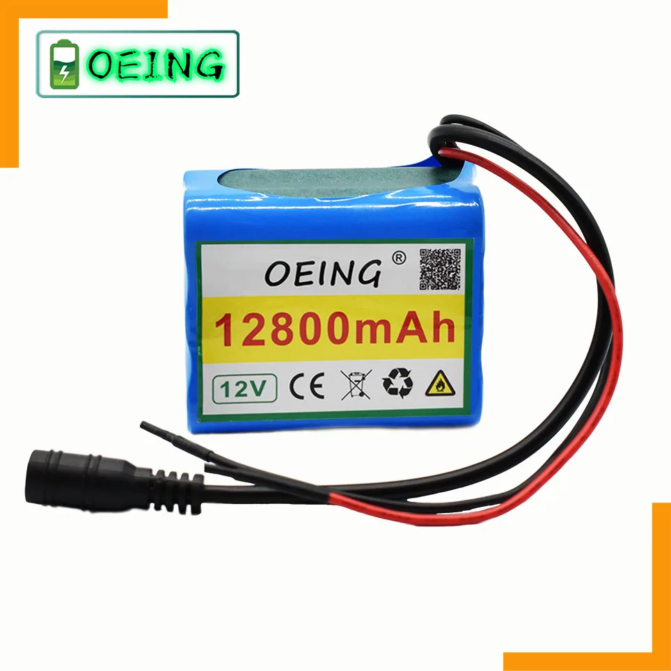 

NEWEST Original 12V 12.8Ah 12800mAh 18650 Rechargeable Batteries 12V With BMS Lithium Battery Protection Plate