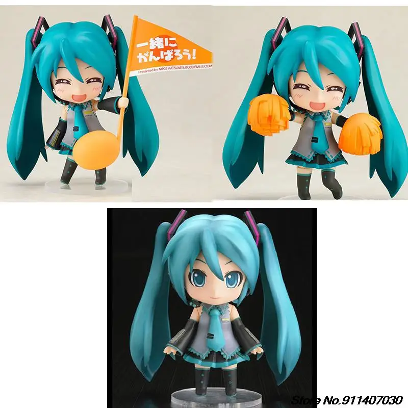 

Nendoroid Hatsune Miku Action Figure Kawaii Anime Q Posket Change Face Collection Multiple Accessories Model Doll Kids Gift