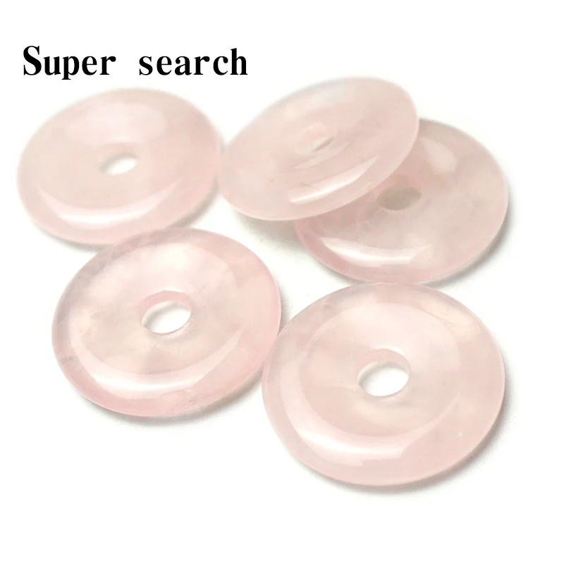 1 шт. натуральный мадагаскарский розовый кристалл безопасная пряжка кольцо кулон аксессуары DIY Ожерелье Подвески материалы