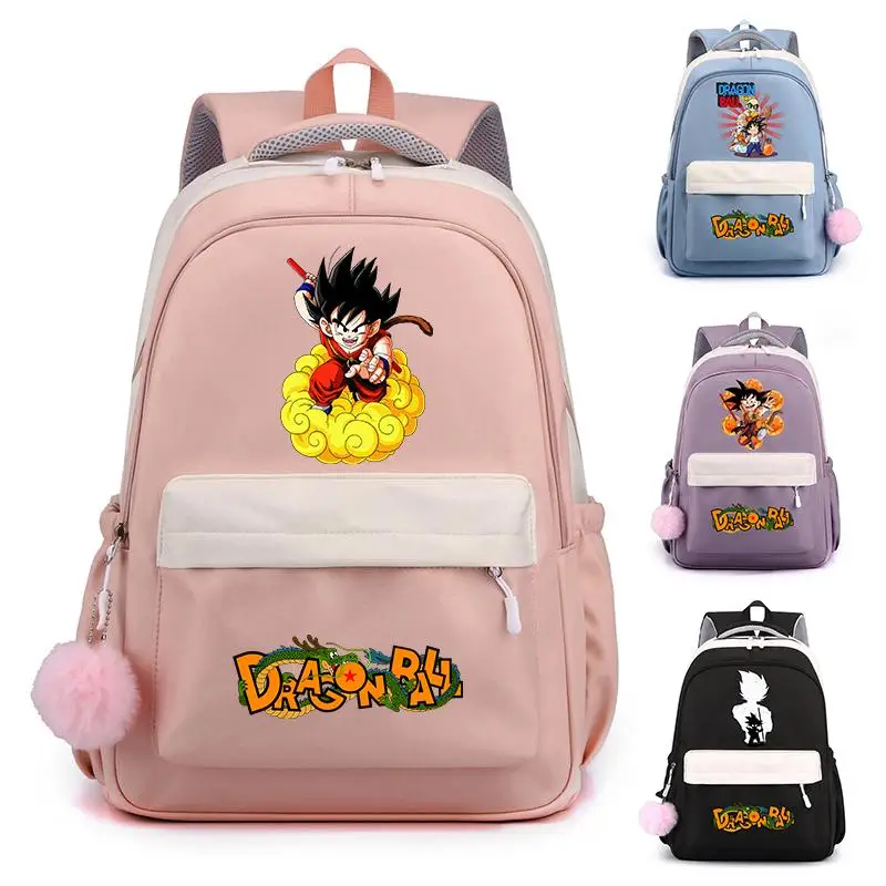 Рюкзак с аниме Драконий жемчуг для девочек и мальчиков школьный ранец учеников