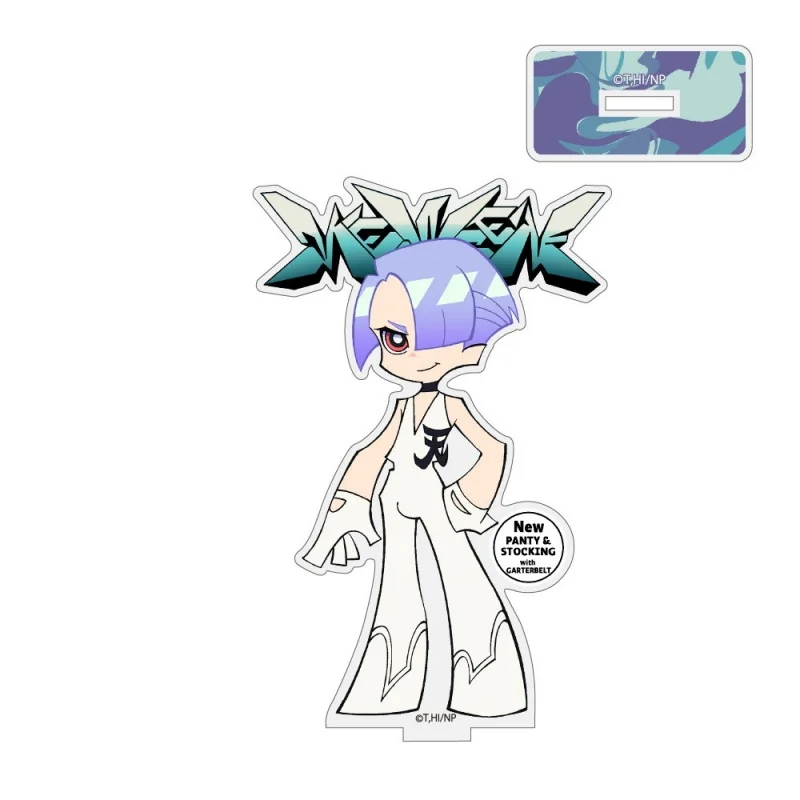 Фото Акриловая подставка Panty & Stocking with Garterbelt — Ассорти персонажей, аниме-атрибутика, коллекционный настольный декор, брелок, подарок №5