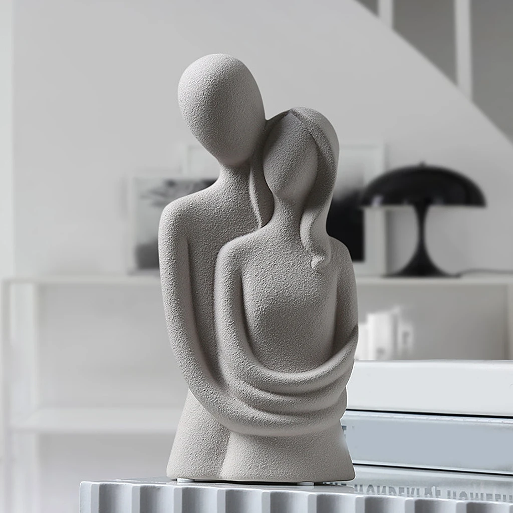 

Statue Decoration Home Accessories Resin Abstract Sculpture Modern Art Couple Model Office Desk Decor Figurines for Living Room