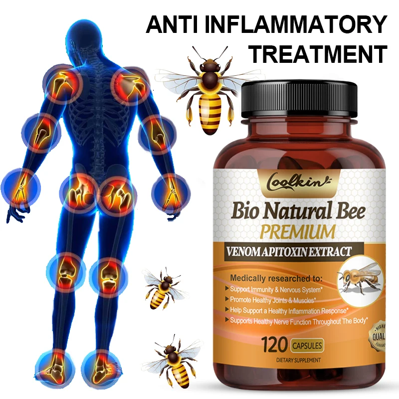 

Raw Bee Venom Extract Capsules for Arthritis Pain Relief Anti-inflammatory Extract