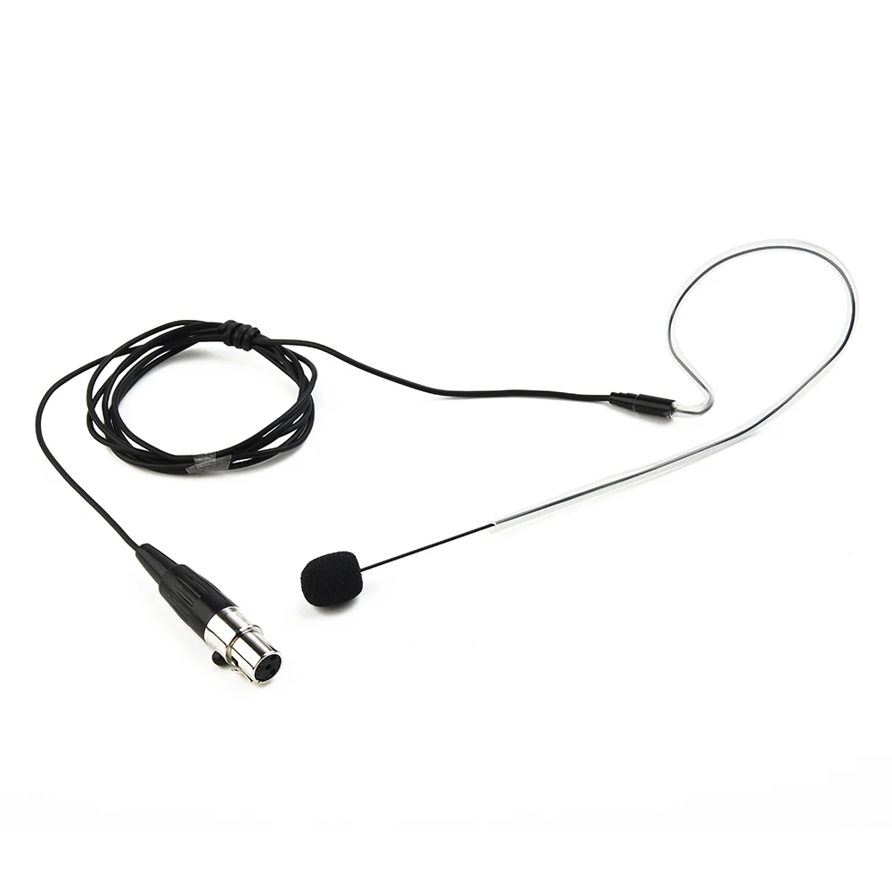 

Headset Microphone Mic Single Earhook Wireless Wireless System Black Cardioid Ear Hook For Shure Headworn 1pcs