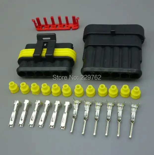 Shhworldsea Бесплатная доставка 50 комплектов 1 5 мм автомобильный грузовик 6-контактный