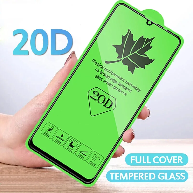 

For Samsung Galaxy A01 A21S A31S A11 A13 A21 A31 A41 A51 A71 A81 A91 4G 5G Explosion Proof HD 20D Maple Leaf Tempered Glass Film